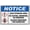 Warning Sign 1, variant on Notice Keep This Area Clean Sign 8"x12", Aluminum Tin Warning Signs for Home Outdoor Garden, Durable Etiquette Sign for Workplace