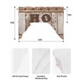 thumbnail image 5 of Vintage Farmhouse Swag Valances for Windows, Small Curtains Drapes, Retro Home Text Country Star Wooden Kitchen Window Curtains Over Sink Window Treatment Valance for Bedroom/Bathroom 56"x36", 5 of 5