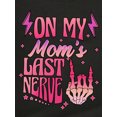 thumbnail image 2 of on My Mom's Last Nerve" Boys' Cotton T-Shirt - Double-Sided Graphic with Bold Pink & White Print, Casual Crew Neck, Short Sleeve, Summer Tee, Machine Washable, ' Clothing, Summer Wear | Bold Grap, 2 of 7