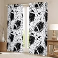 thumbnail image 2 of Feelyou Cartoon Rugby Curtains Pack of 2 (42x84 Each) for Teens, Modern Sports Game Lover Curtains Blackout, Watercolor Artwork Bedroom Curtains, Black Out Curtains Decor, 2 of 6