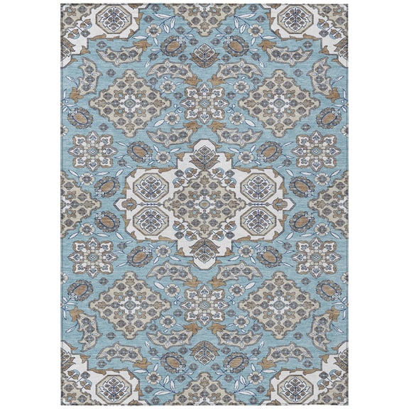 Dalyn Rugs Machine Washable Indoor/Outdoor Chantille Sky 2'6" x 3'10" Rug