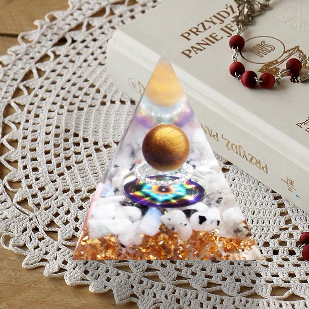 Generador de energía de orgón de cristal curativo Reiki Chakra proteger la decoración de la oficina en casa