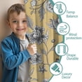 thumbnail image 3 of Blackout Kids Curtains,Pioneer Flower Floral Print Pattern Childrens Insulated Curtains Set Of 2,Bedroom Essentials,Toddler Room Decor 52"x84", 3 of 5