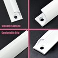thumbnail image 5 of Poignée de Porte de Balcon Extérieure, 2 Poignées de Porte de patio, Adaptée pour la Maison, Tiroirs de Bureau, Portes d'Armoire, Etc. avec Vis (Blanc), 5 of 5