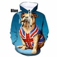 thumbnail image 2 of Sudadera con capucha informal de moda para hombre, sudadera con estampado 3D de bulldog, sudadera holgada de talla grande para primavera y otoño, 2 of 5