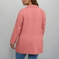 thumbnail image 4 of Breezora Veste de Complet Légère à devant Ouvert pour Femmes, Col à Encoche, Manches Longues, Blazer de Travail avec Poches, Tenue Professionnelle Chic pour le Bureau, Taille M, Rose, 4 of 7