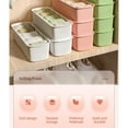 thumbnail image 7 of COFEST Colour Lingerie Drawer Organiser, Stackable Sock and Underwear Storage, Plastic Material 5 Compartments Box, Compact Size Wardrobe Organizer Green, 7 of 7