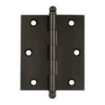 thumbnail image 1 of 3 x 2.5 in. Hinge with Ball Tips, Oil Rubbed Bronze - Solid, 1 of 1
