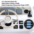 thumbnail image 4 of 3 in 1 Boat Marine Meter Kit, Water Temp Oil Pressure Voltmeter Triple Gage Set IP67 Water Proof for Cars RVs Trucks Boats, 4 of 7