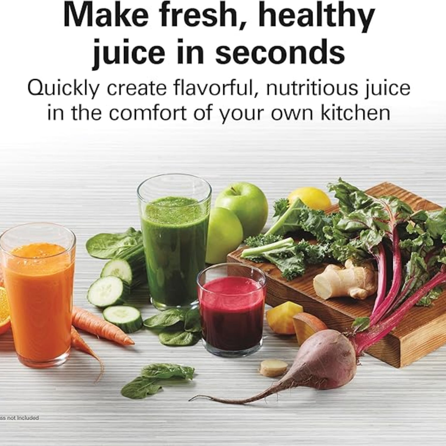 HealthSmart Juicer Machine, Compact Centrifugal Extractor, 2.4” Feed Chute for Fruits and Vegetables, Easy to Clean, BPA Free, 400W, Black and Gray