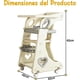 thumbnail image 2 of Taburete de Cocina 4 en 1, Torre de Aprendizaje Montessori con 2 Niveles de Ajuste de Altura, Cinturones De Seguridad Ajustable, Placa Giratoria de 240 °, Ruedas de 360 Grados, 80*51*42cm (Gris), 2 of 9
