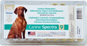 Durvet Pet D Spectra 9 Dog Vaccine With Out Syringe 1 Dose Case Of 25 Walmart Com