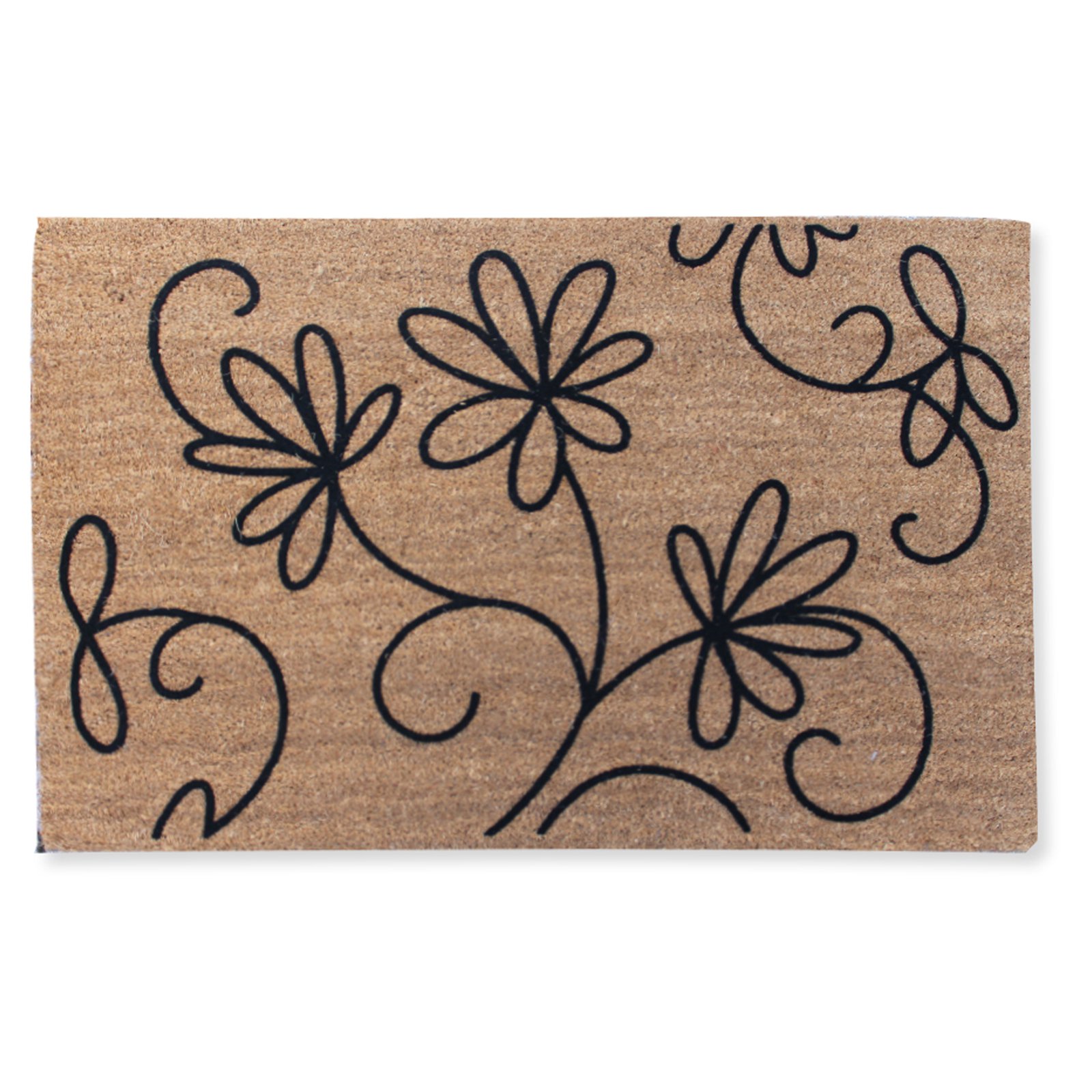 First Impression Jasmine Coco Entryway Flocked Outdoor Door Mat