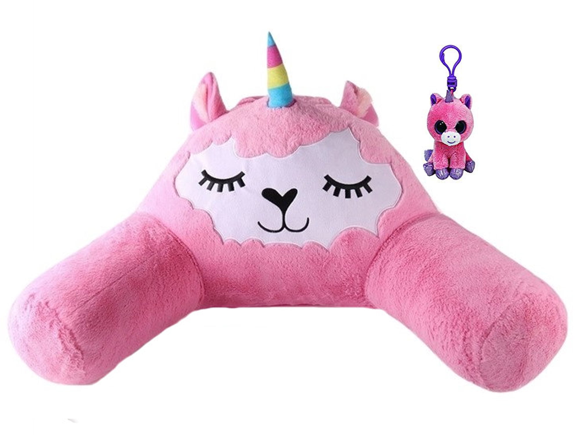 Unicorn Back Rest Pillow & Unicorn Clip Bundle Set - Walmart.com