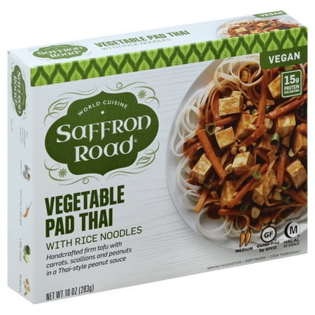 UPC 857063002010 product image for Saffron Road Vegetable Pad Thai With Rice Noodles, 10.0 OZ | upcitemdb.com