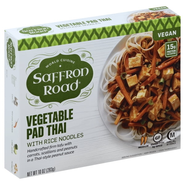 Saffron Road Vegetable Pad Thai With Rice Noodles, 10oz