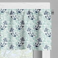 thumbnail image 5 of Ambesonne Anchor Valance & Curtain, Ocean Drop Navy, 55"x24", Mint Green Dark Blue, 5 of 6