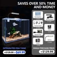 thumbnail image 2 of Set de escritorio Aquarium Wonderfactory de vidrio ultratransparente de 10 litros, 2 of 7