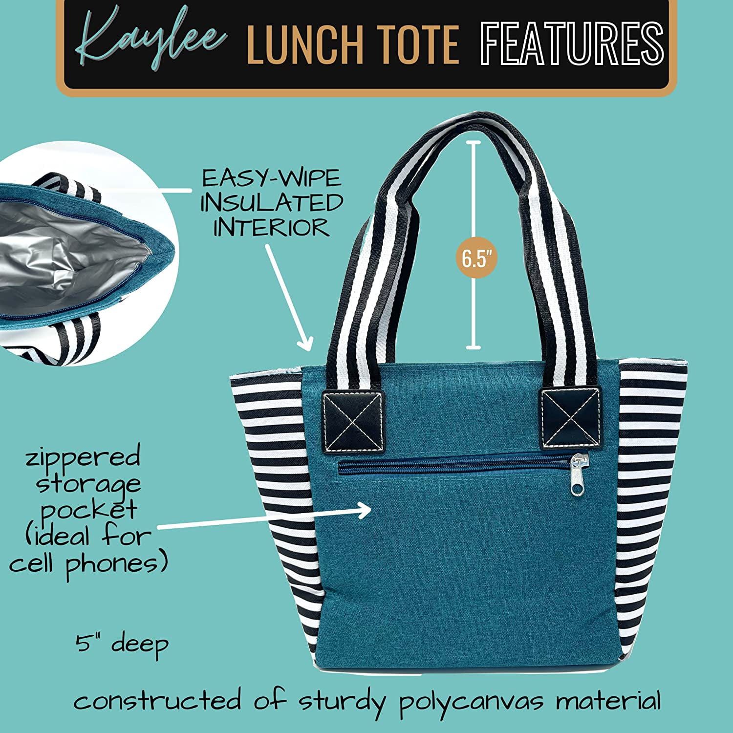 Nurse Lunch Bag Insulated Lunch Box Small Lunch Tote Bags with Water  ​Bottle Holder, Adjustable & Re…See more Nurse Lunch Bag Insulated Lunch  Box