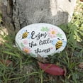 thumbnail image 5 of Concrete Bumble Bee Garden Stepping Stone, Decorative Bee and Flower Pathway Rock for Walkway Yard Lawn and Garden Decor, Summer Gift for Garden Lovers, 5 of 10
