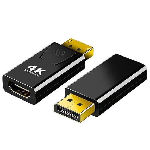 DisplayPort to HDMI Adapter 4K,Uni-Directional DP to HDMI Converter (Male to Female) Compatible with Laptop/PC/Monitor/TV, Stable Signal for Home Office Gaming & Streaming.