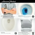 thumbnail image 3 of American Standard H2Option .92/1.28 GPF Siphonic Dual Flush Round Front Toilet Bowl Only in White, 3 of 4