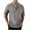 Gray, variant on Mens Henley Shirts Casual Lightweight Half Sleeve Rolled Button Up T-Shirt Summer Beach Yoga Hippie Tops S-3X Olive Green