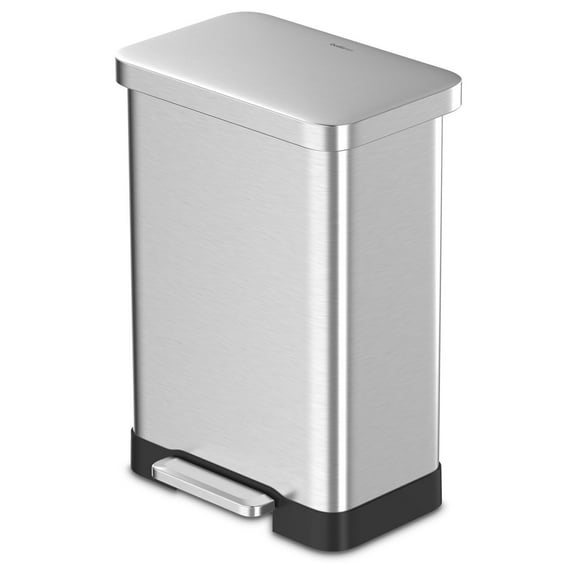 20 Gallon Trash Can Stainless Steel Step On Kitchen Garbage Can Bathroom Home