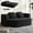 Black Corduroy, variant on 75" Convertible Folding Sofa Bed,Full Size Sleeper Sofa with Blanket,Modern Chenille Fabric Floor & Futon Loveseat Couch,Memory Foam Folding Mattress Sleeper for Living Room