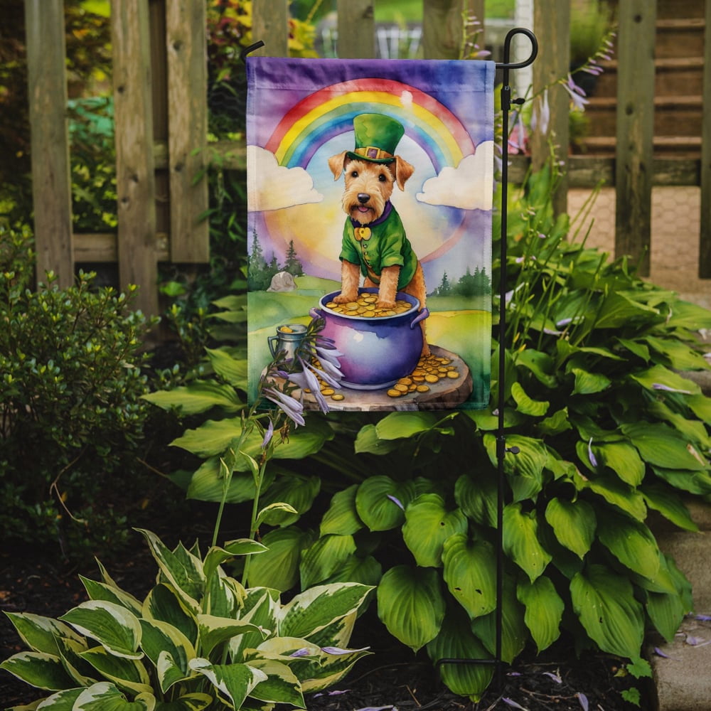 Lakeland Terrier St Patrick's Day Garden Flag 11.25 in x 15.5 in