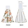 thumbnail image 3 of Haosy 2 Pack Kitchen Wash Cloths with Hanging Loops Absorbent Absorbent Quick Drying Hand Towels, Watercolor Dog Leaf Apple, 3 of 7