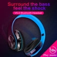 thumbnail image 2 of Active Noise Cancelling Bluetooth Headphones Over Ear Stereo Wireless with Deep Bass Built In Mic Airplane Adapter Foldable Comfort Fit for Travel Home Office, 2 of 4