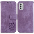 thumbnail image 2 of Compatible avec Nokia G60 Étui Portefeuille à Rabat Mignon en Relief Tiger avec Porte-Cartes, 2 of 5