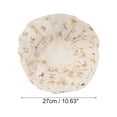 thumbnail image 2 of Unique Bargains 1pc Women Double Layer Shower Cap for Bathroom Vacation Travel Polyester Cotton PEVA Beige, 2 of 3