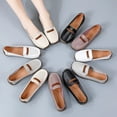 thumbnail image 2 of Ladies Soft-Soled Flat Cowhide Casual Shoes, 2 of 14