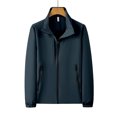 thumbnail image 5 of yuCgh Men's Cycling Rain Jacket, Running Bike Windbreaker Lightweight Jacket, Waterproof for Outdoor Sports and Hiking,Navy XL, 5 of 5