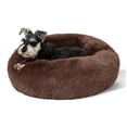 thumbnail image 1 of Cama calmante para mascotas para perros pequeños y medianos, rosquilla y café, 1 of 6