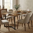 thumbnail image 3 of Simpli Home Watkins SOLID MANGO WOOD and Metal 72 inch x 36 inch Rectangle Modern Dining Table with Inverted Metal Base in Light Brown, 3 of 12