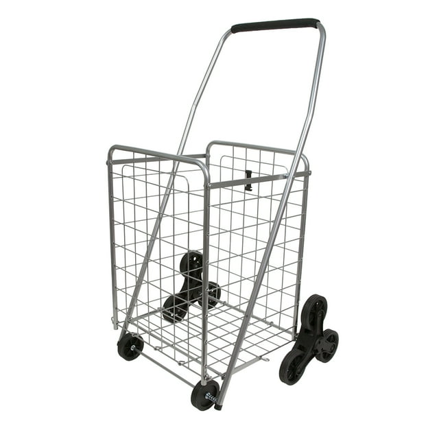 Helping Hand FQ39905 Heavy Duty 3 Wheel Stair Climbing Folding Cart, Silver