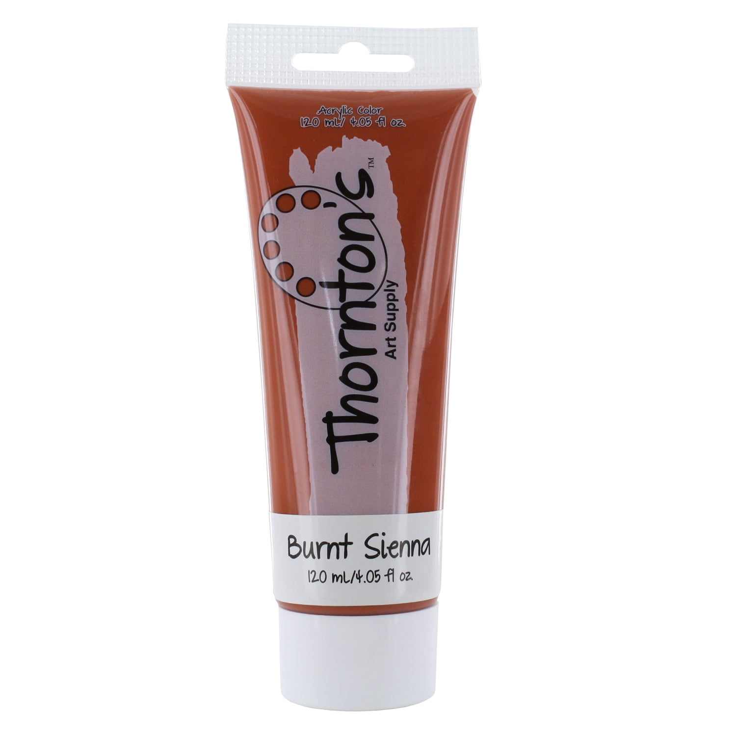 Thornton's Art Supply Acrylic Paint Tube, 120ml (4.0oz), Burnt Sienna