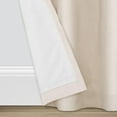 thumbnail image 5 of Eclipse Hadley 100% Blackout Curtain Panel, Linen Blend Grommet Window Curtain, 1 Panel, 50 In Wide x 95 In Long, Ivory, 5 of 9