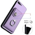 thumbnail image 3 of Allytech Wallet Case for Apple iPhone 8 Plus/ 7 Plus with Ring Holder Stand, Vintage Premium PU Leather 8 Cards Slots Shockproof Bumper Anti-Scratch Magnetic Closure Case,Purple, 3 of 6