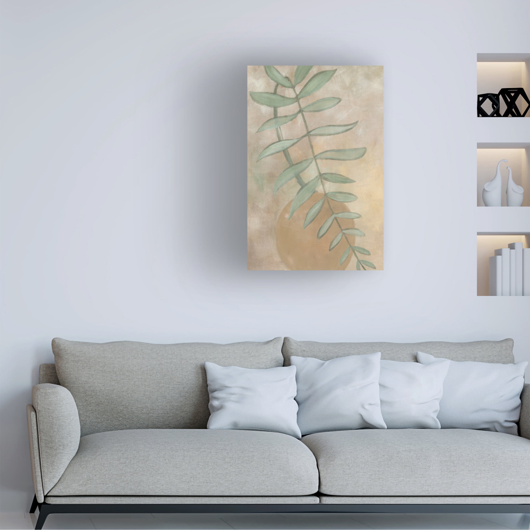Trademark Fine Art Rosana Laiz Blursbyai Sang vase with branch Canvas Wall Art
