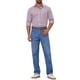 thumbnail image 2 of CAMISA DE VESTIR DE MANGA LARGA A CUADROS PARA HOMBRE INSPIRAR CHIC, CON COLLAR PUNTA Y BOTONES, A CUADROS ROJO AZUL, 2 of 6