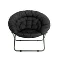thumbnail image 6 of Urban Shop Polyester Folding Chair, Black, 6 of 11
