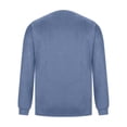 thumbnail image 5 of Retro Sweatshirt Men Long Sleeve Tee Shirts Top Crewneck Breathable Workout Athletic Shirt Loose Fit Casual Pullover Vintage Denim Washed Sweatshirts for Fishing Workout Athletic Gym, 5 of 6