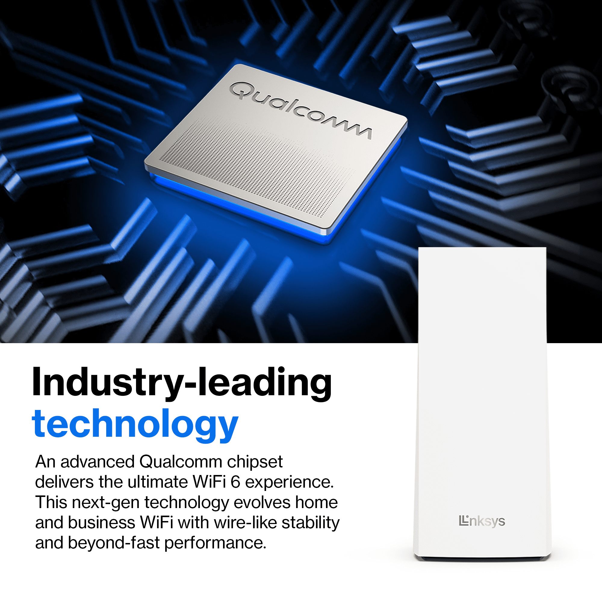 Linksys AX2200 Dual-Band Mesh WiFi 6 System - 2.2 Gbps