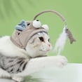 thumbnail image 4 of Juguete de tocado de pesca para gatos con cebo de plumas, juguete de tocado de pesca para gatos, juguete divertido para tocado de pesca para gatos, rendimiento de primer nivel, 4 of 5