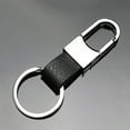 thumbnail image 2 of GUANGHONG Key Chain for Men Simple Cool Faux Leather Strap Keyring Keychain Key Chain Portable Backpack Ornament Faux Leather Key Ring Daily Use, 2 of 4