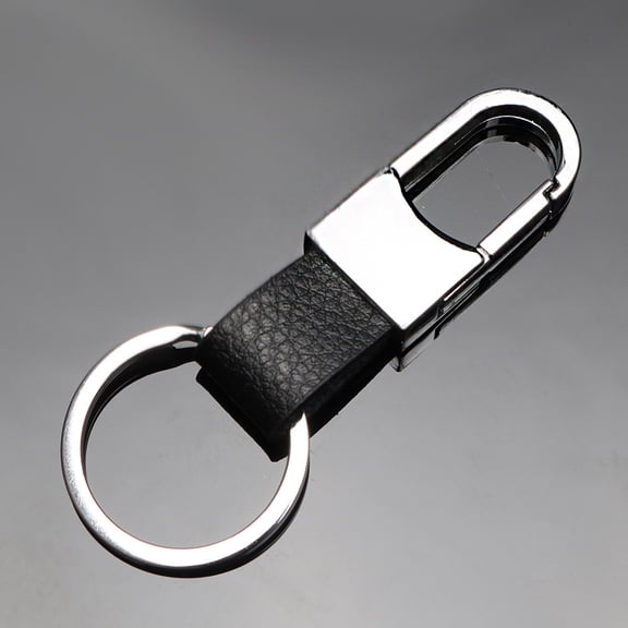 Men's Car Keychain Creative Simple Fashionable Door Lock Keyring Waist Hanging Leather Keychain Portable Backpack Ornament Leather Key Ring Daily Use Black